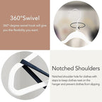 Hangers 50 Pack, Ultra-Thin Plastic Clothes Hangers - Image 4