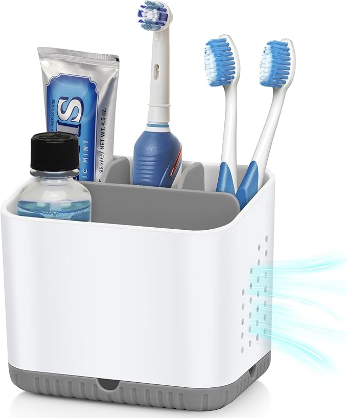 Toothbrush Holders for Bathrooms, Kids Electric Toothbrush and Toothpaste Holder by PARKMANI