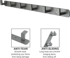 Coat Rack, Heavy Duty Stainless Steel 6 Tri Coat Hook Hanger, Wall Mounted - Image 3
