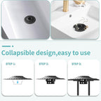 Shower Hair Drain Catcher, Silicone Bathtub Drain Hair Catcher Strainer - Image 4