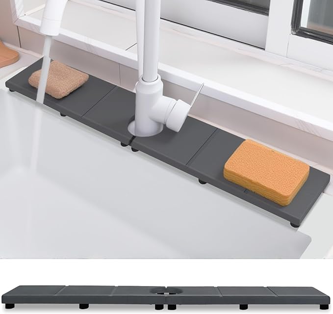 Fast Drying Faucet Mat for Kitchen Sink, Water Absorbent Diatomite Stone Sink by Unknown