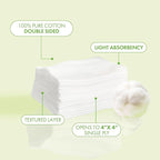 Intrinsics Petite 2x2 Cotton Squares 2 Pack | 4-Ply Cotton Pads - Image 2
