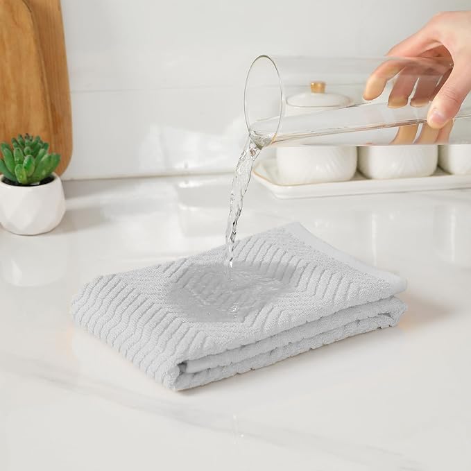 100% Cotton Kitchen Towels and Dishcloths Set - Image 7