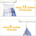 HOUSE DAY Space Saving Hangers for Clothes 12 Pack, Heavy Duty Hanger Organizer - Image 5