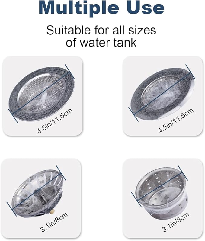 250 PCS Kitchen Disposable Mesh Sink Strainer Bag Fits Sink Strainer Elastic - Image 6