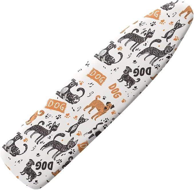 Sprowallow Cartoon Dog Ironing Board Cover and Pad Standard Size Silicone by Sprowallow