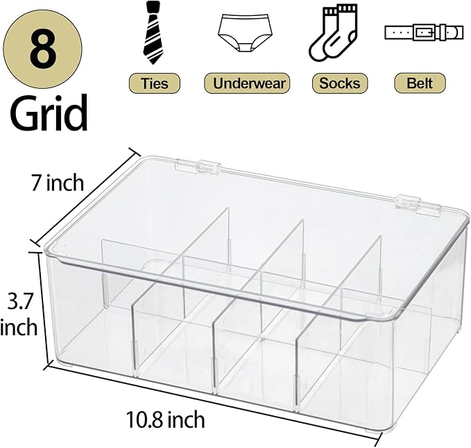 Clear Tea Bag Organizer, Dresser Organizers Drawer Organzier Storage Container - Image 2