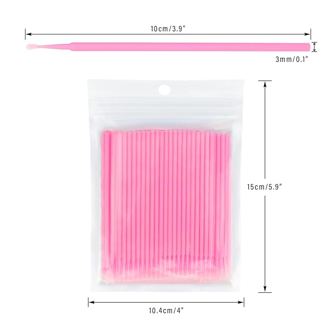 G2PLUS 500PCS Cotton Swabs, Disposable Micro Applicators Brush - Image 2