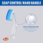 Dishwand Refills Soap Control Handle, 6 Heavy Duty Dish Wand Sponge Heads - Image 2
