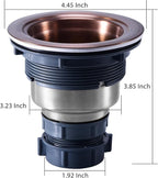 KONE 3/1-2 Inch Sink Drain Assembly Antique Copper Kitchen Sink Drain Kit - Image 5