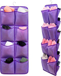 Dual Sided Hanging Closet Organizer Shoe Rack Holder by ANIZER