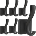 Black Towel Hooks Coat Hooks for Wall, Hand Towel Holder Robe Hook for Bathroom by TOFIIGREM