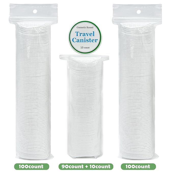 TL Care Cotton Rounds with Travel Canister - Image 3