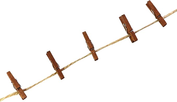 Mini Natural Wooden Clothespins - Image 5