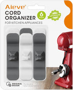 Aieve Cord Organizer for Appliances, 6 Pack Kitchen Appliance Cord Organizer by Aieve