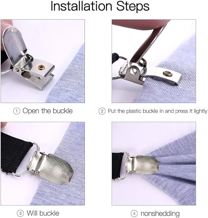 Goodtimes Ironing Board Cover Clips, Adjustable Ironing Board Pad Braces - Image 7