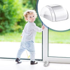 Qunclay 8 Pieces Floor Door Stopper No Drill Shower Door Stopper Self Adhesive - Image 4