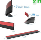 Hojoy 2 Pack Under Door Draft Stopper, Adjustable Door Sweep Anti-Collision - Image 2