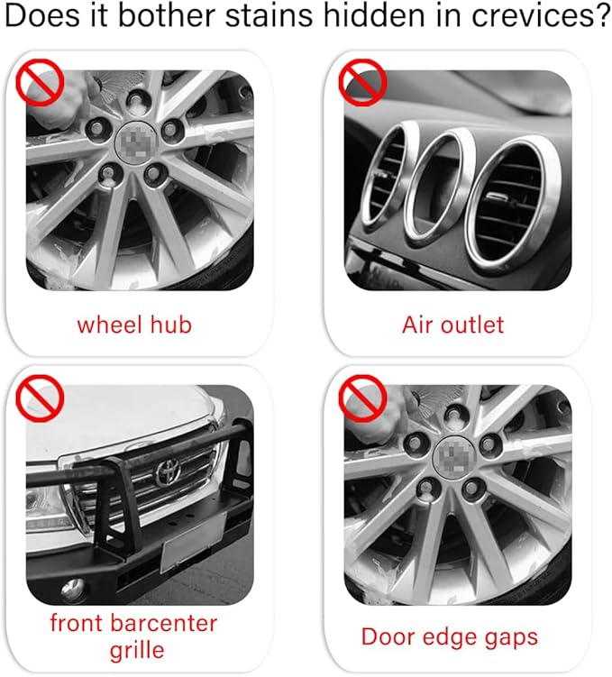Car Carpet Cleaning Brush, Wheel Hub Scrub Brush Floor Mat Cleaning Brush - Image 5