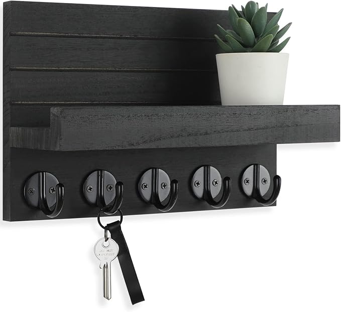 Key Holder for Wall, Decorative Key and Mail Holder by Lwenki