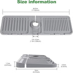 Kingmall Faucet Mat for Kitchen Sink, Premium Silicone Splash Guard - Image 5