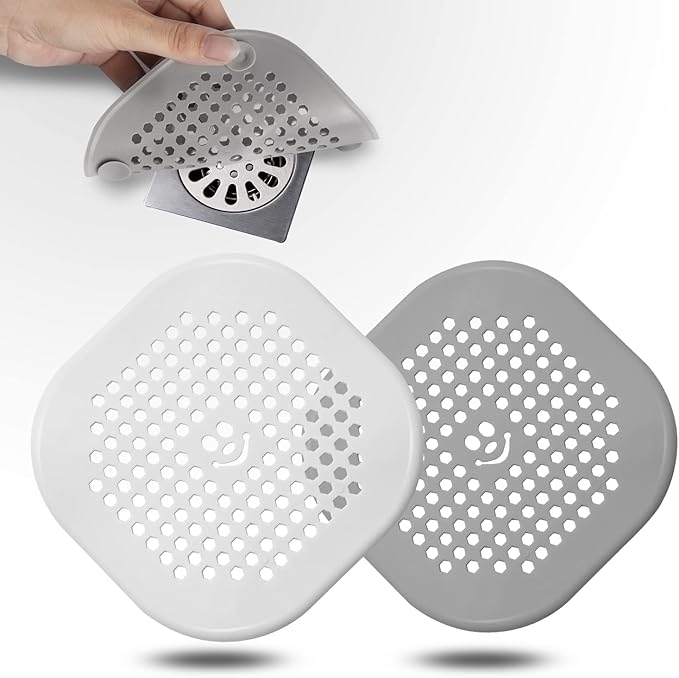 2 Pack Drain Hair Catcher Silicone Drain Protector Hair Stopper by Couidlmakeslifecolorful