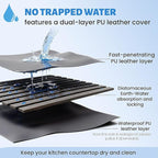 Large Stone Dish Drying Mat for Kitchen Counter, Quick-Dry Diatomaceous Earth - Image 2