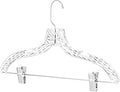 Clothes Hangers with Clips Plastic Set of 50 Pack Heavy Duty Hangers Dresses by Deilsy