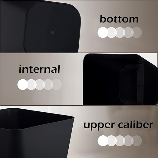 Hoolerry 9 Pieces Garbage Can 2 Gallon Small Trash Cans Bulk Bathroom Trash Bin - Image 3