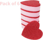 Heart Shaped Sponge, Dual-Sided Kitchen Scrubber - Image 4