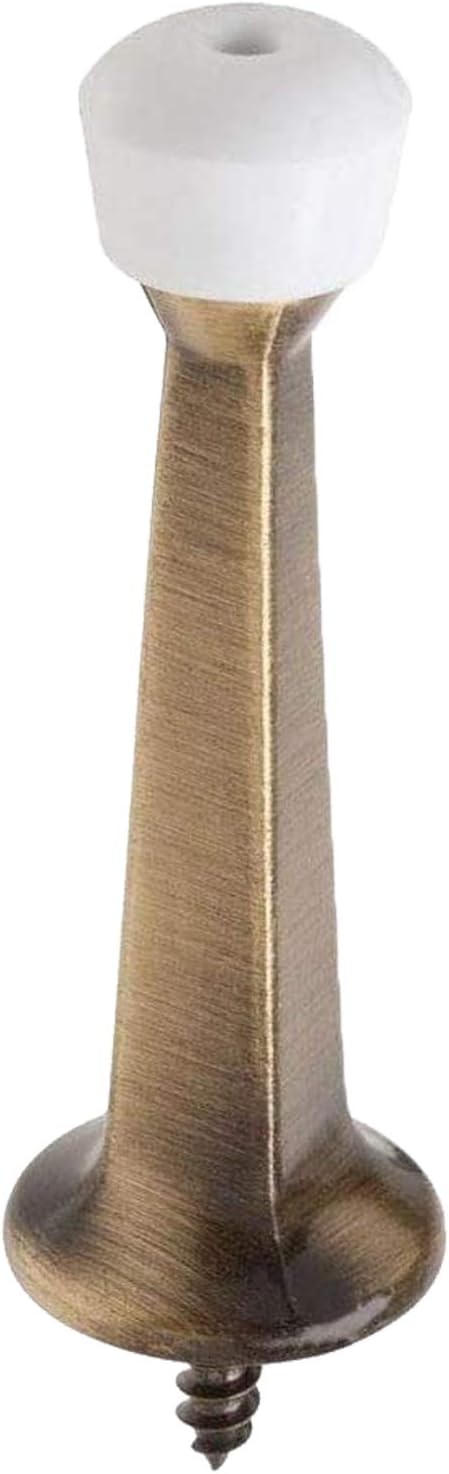 Liberty Premium Door Stop Metal Solid Rigid Door Stopper Brushed 3" - Image 3