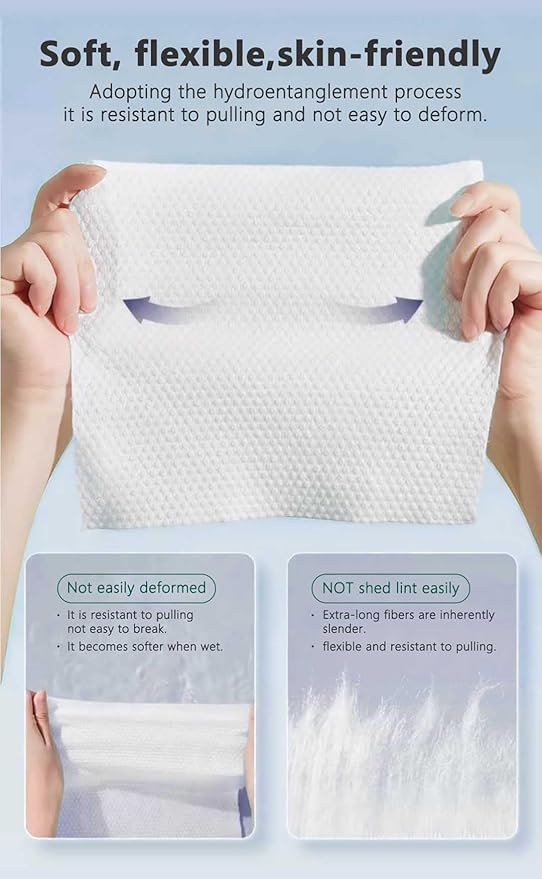 Disposable Face Towels, Biodegradable Dry Wipes - Image 7