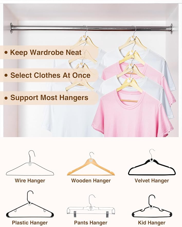 Smartor Clothes Hanger Connector Hooks 30 Pack, Closet Storage and Organization - Image 4
