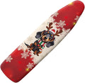 Christmas Theme Household Iron Board Covers Dachshund Snowflake Print Ironing by Wanzuoeng