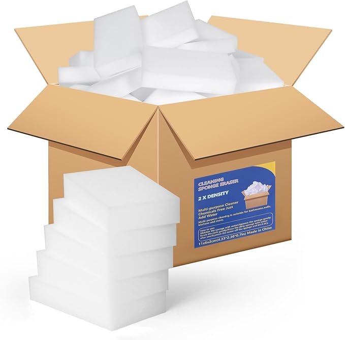 Magic Cleaning Eraser Sponges, 100 Pack Melamine Foam Pads by Unknown