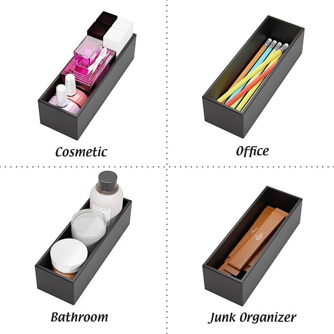 Black Bamboo Drawer Organizer - Image 7