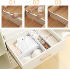 Drawer Dividers Dresser Drawer Organizer 3 Pack Adjustable Kitchen Drawers - Image 7