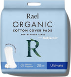 Rael Incontinence Pads for Women, Organic Cotton Cover, Postpartum Essential by Rael