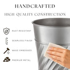 Monarch Abode Metal Bathroom Trash Can – Waste Basket - Image 3