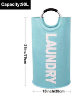 Mziart 90L Large Collapsible Laundry Hamper Laundry Basket - Image 2