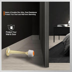 2 Pack Gold Solid Rigid Door Stops - Image 5