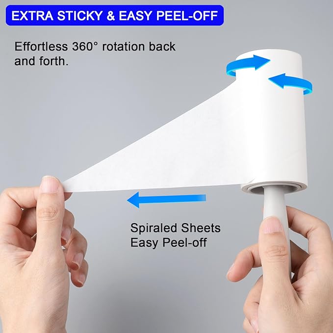 Lint Rollers for Pet Hair Extra Sticky, 880 Sheets Mega Value Set for Clothes - Image 3