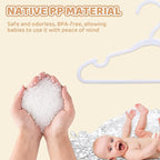 100 Pack White Baby Hangers 11.42 Inch - Image 4