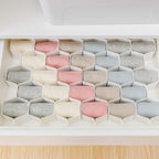 Poeland Drawer Divider Organizer 8pcs DIY Plastic Grid Honeycomb Drawer Divider - Image 3