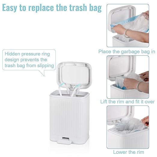rejomiik Small Bathroom Trash Can - Image 5