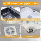25 Pack, Square Shower Drain Mesh Sticker, - Image 4