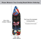 GLENLCWE American Flag Cat Ironing Board Cover Scorch Resistant Patriotic Iron - Image 5