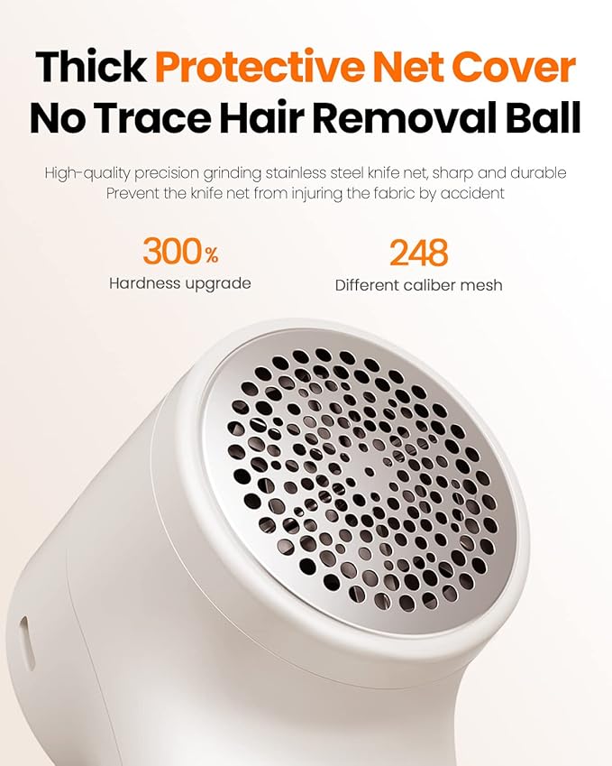 GAIATOP Fabric Shaver Rechargeable Lint Remover 3 Speeds Sweater Defuzzer - Image 4
