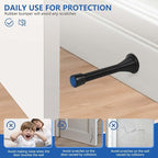 12 Pack Spring Door Stops 3 1/4 Inch Flexible Heavy Duty Spring Door Stopper - Image 4