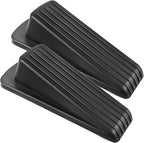 Door Stoppers for Bottom of Door on Floor, Premium Rubber Door Stopper Wedge by JZWBLILY
